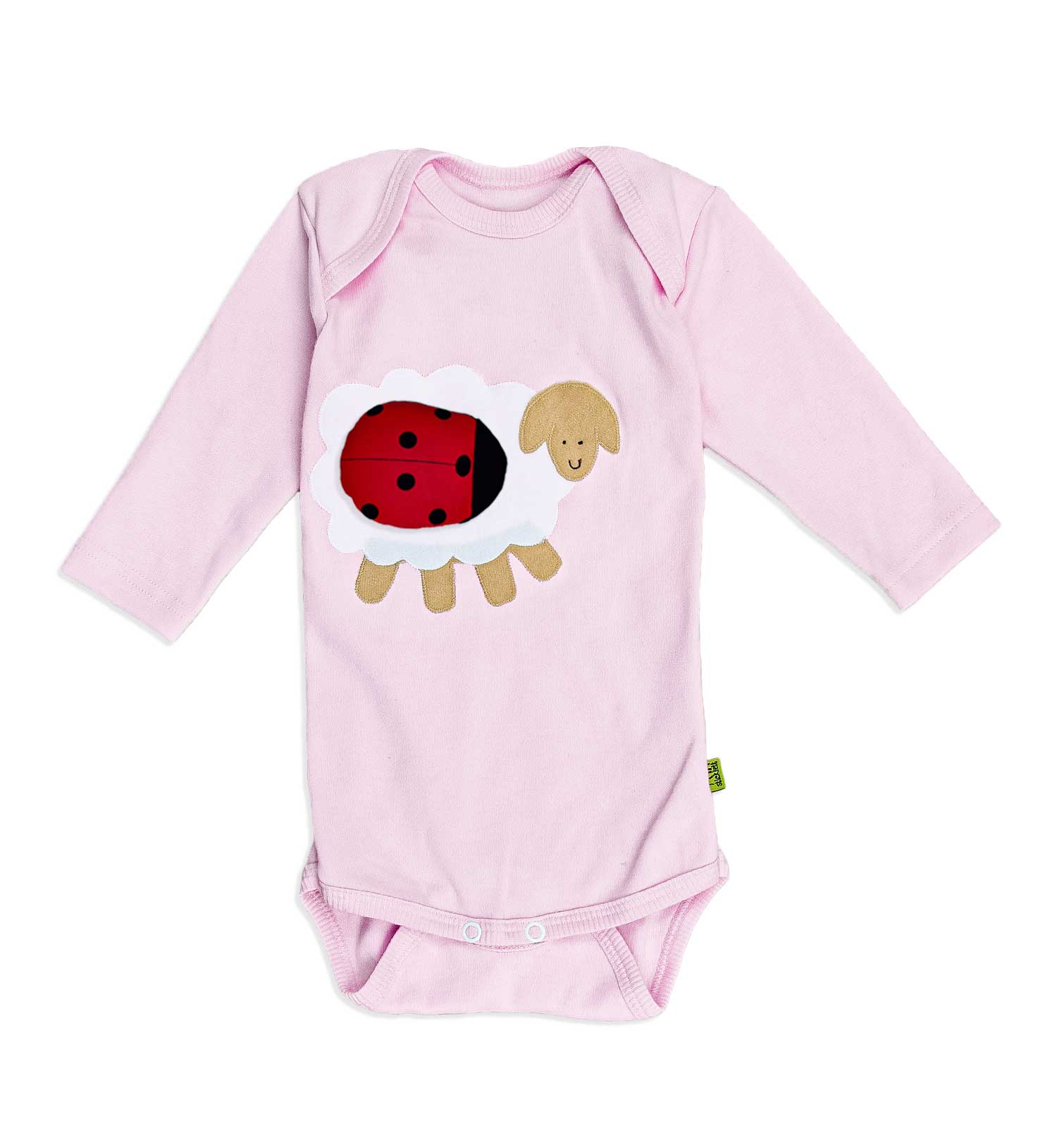 Baby-Body mit Schaf langarm | sticklett Online Store.