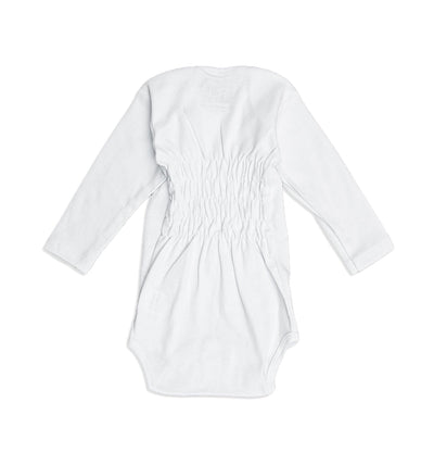 Baby Body gelber Klecks Langarm ÖKO-Tex Baumwolle | sticklett Online Store.