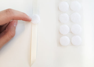 Selbstklebende Flauschpunkte für Klett-Applikationen