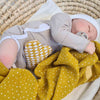 Baby Body mit Ärmel, in Beige mit Wärmekissen