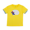 Buben T-Shirt mit Sprechblase in gelb | sticklett Online Store.