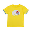 Buben T-Shirt mit Sprechblase in gelb | sticklett Online Store.