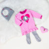 Baby Sweatshirt langarm mit Herzen | sticklett Online Store.