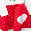 Süße Mädchen-Kombi mit Tellerrock und Langarm-Shirt in Größe 110 - 116 | sticklett Online Store.