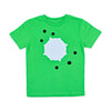 T-Shirt mit Weltall Asteroid in grün | sticklett Online Store.