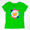 T-Shirt grün mit bunter Sonne kurzarm | sticklett Online Store.