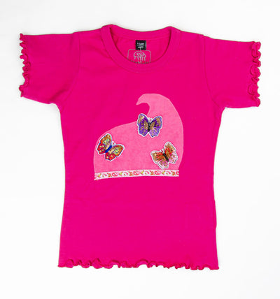 Baby T-Shirt pink mit Sahnehäubchen kurzarm (1-2 Jahre) | sticklett Online Store.