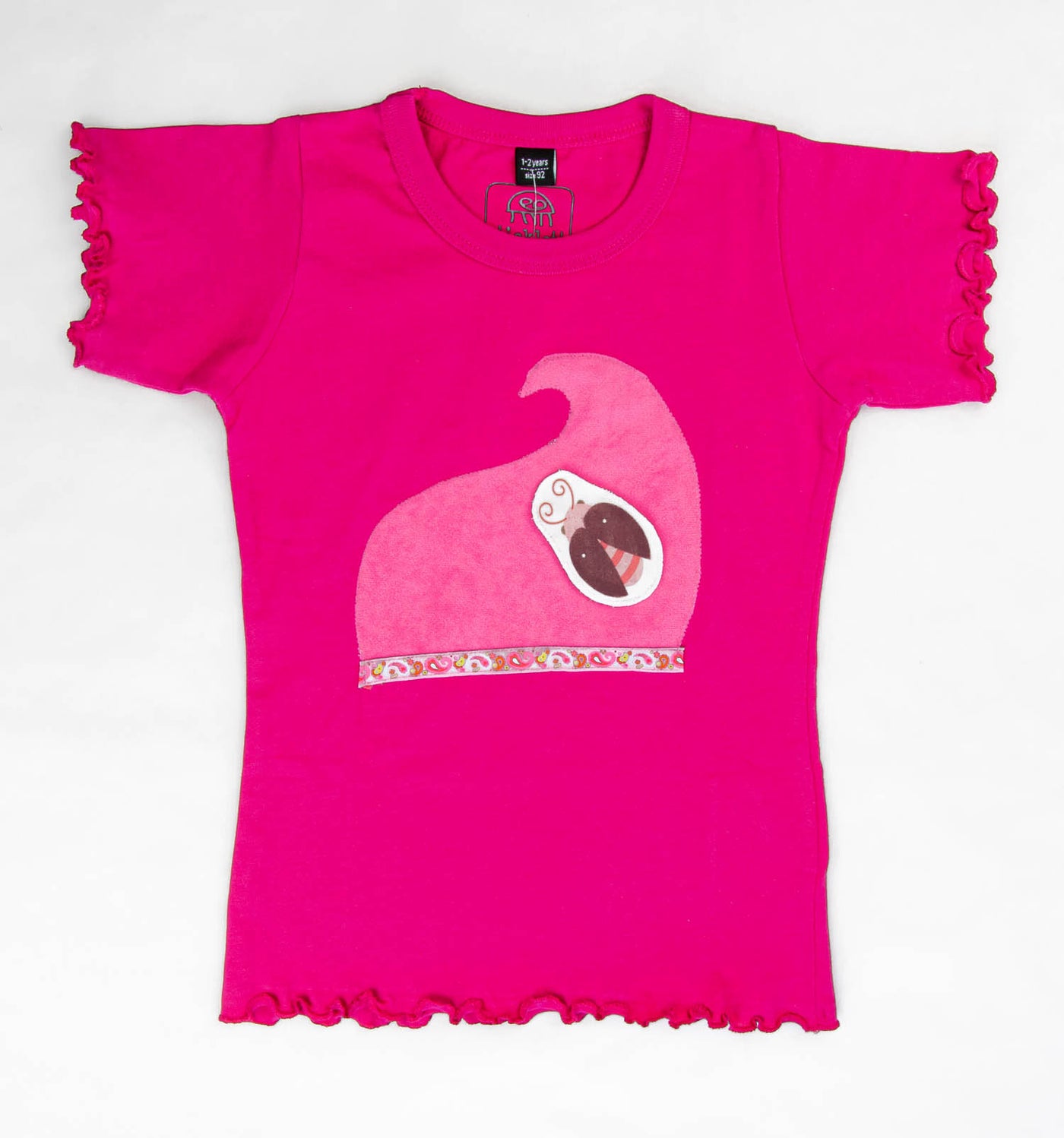 Baby T-Shirt pink mit Sahnehäubchen kurzarm (1-2 Jahre) | sticklett Online Store.