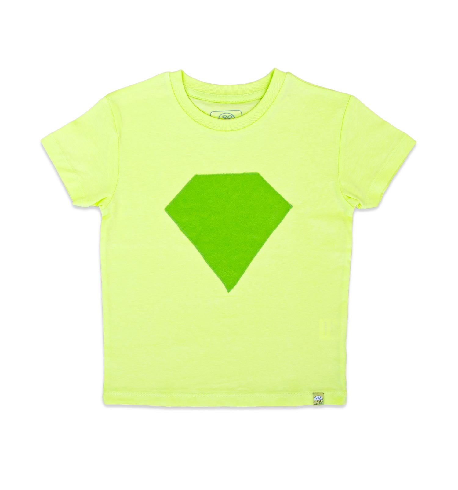 T-Shirt mit Superhelden Logo in Lime | sticklett Online Store.