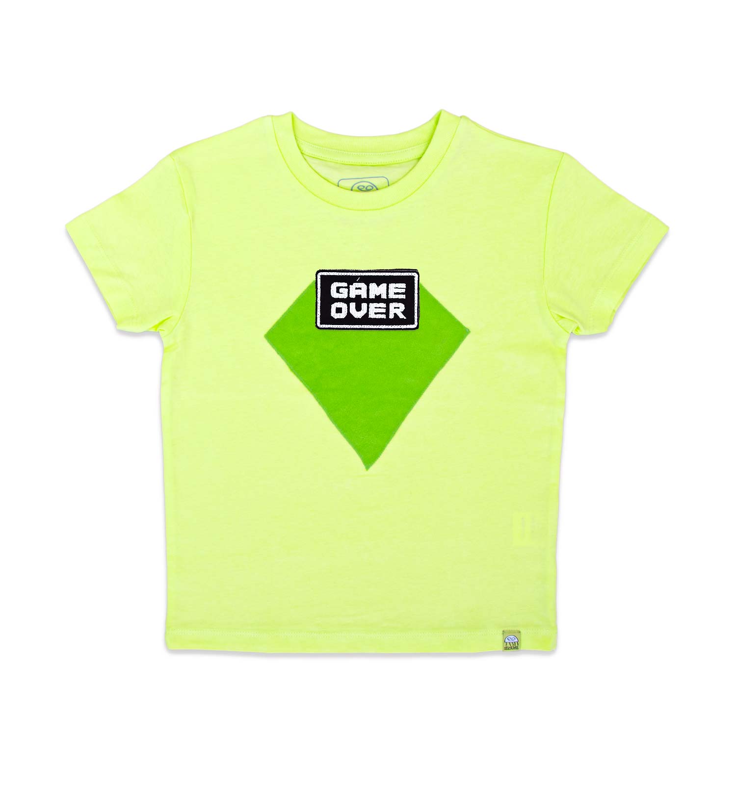 T-Shirt mit Superhelden Logo in Lime | sticklett Online Store.