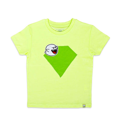 T-Shirt mit Superhelden Logo in Lime | sticklett Online Store.