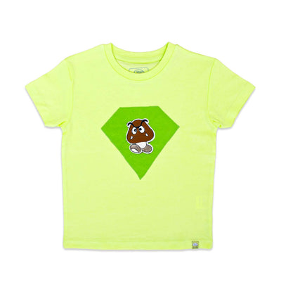T-Shirt mit Superhelden Logo in Lime | sticklett Online Store.