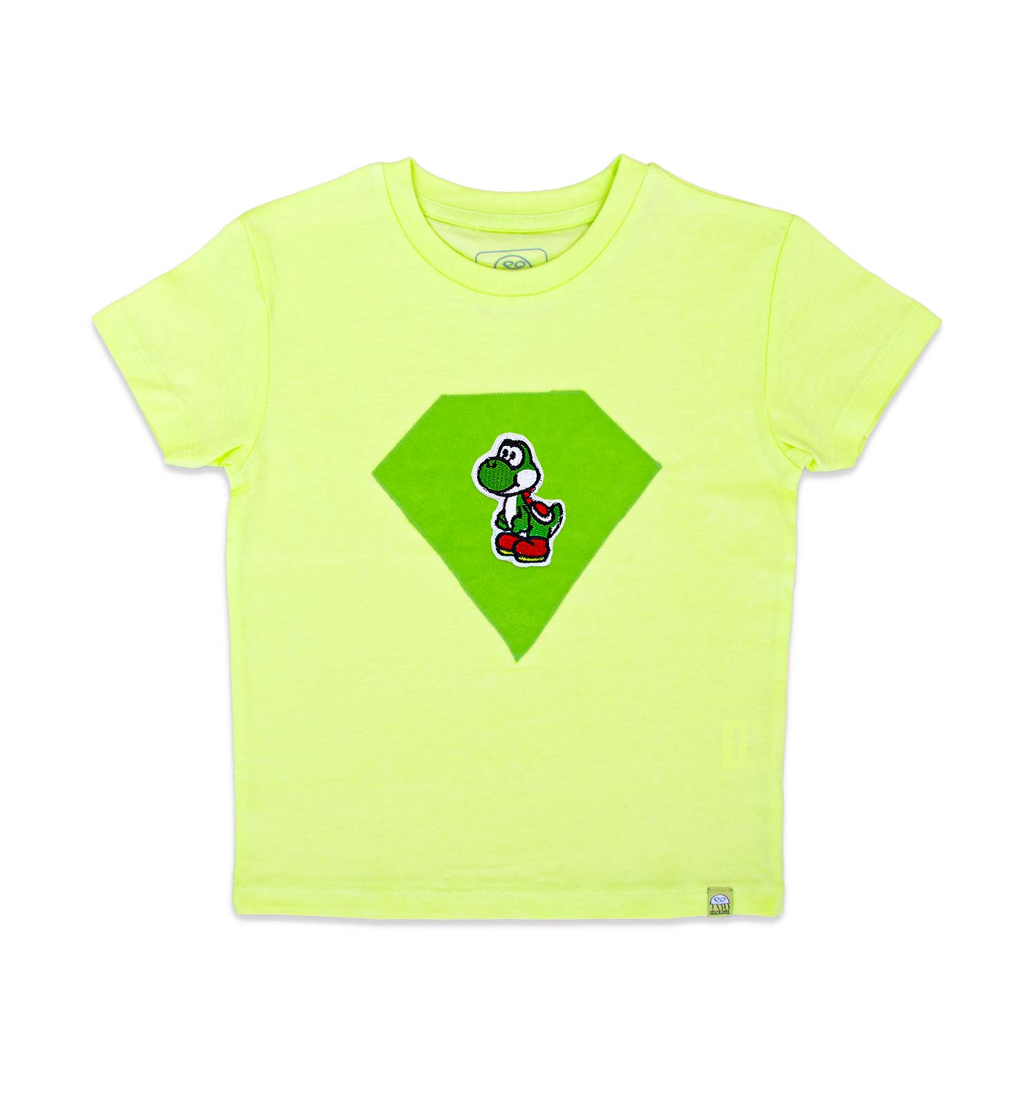 T-Shirt mit Superhelden Logo in Lime | sticklett Online Store.