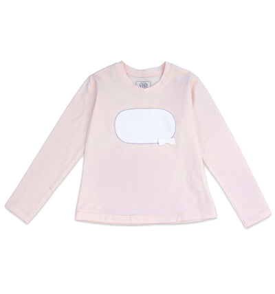 Mädchen T-Shirt in hell-rosa mit austauschbaren Motiven individuell gestaltbar | sticklett Online Store.