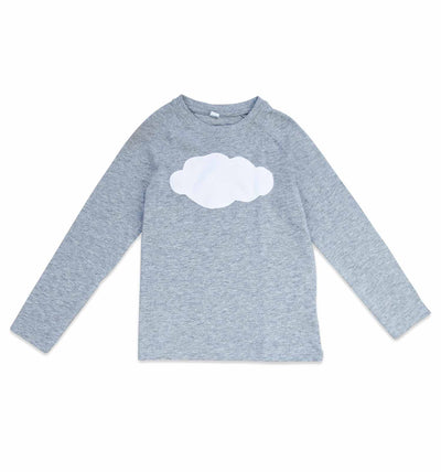 EXKLUSIV: Langarm T-Shirt für Jungen und Mädchen "wolkig bis heiter" - individuell gestaltbar | sticklett Online Store.