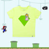 T-Shirt Set "Mario World" mit 3 austauschbaren Klett-Patches | sticklett Online Store.