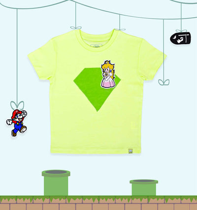 T-Shirt Set "Mario World" mit 3 austauschbaren Klett-Patches | sticklett Online Store.