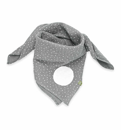 Musselin Double Gauze Tuch grau | sticklett Online Store.
