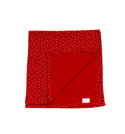 Musselin Double Gauze Tuch mit Wendeoptik aus Biobaumwolle | sticklett Online Store.