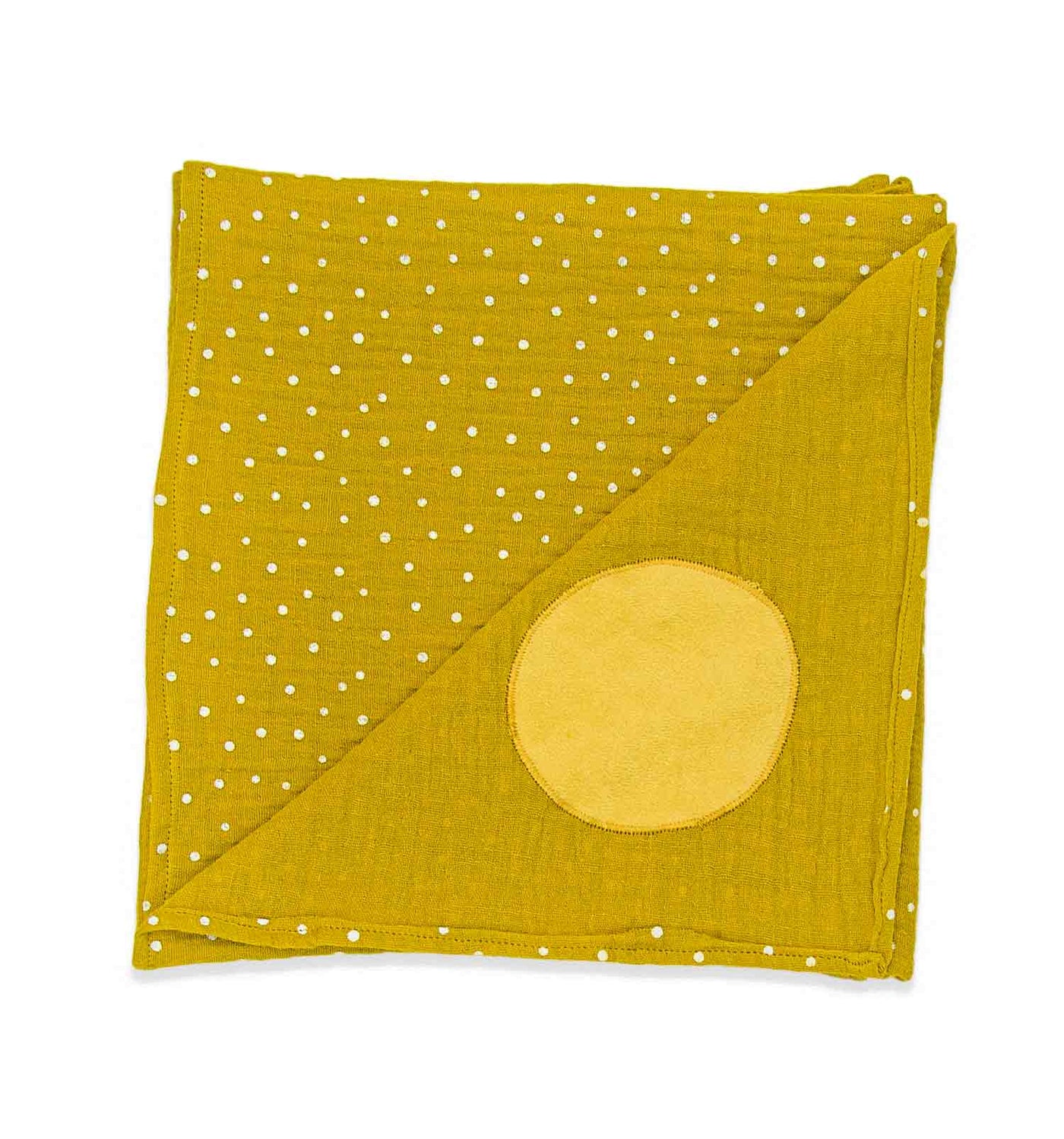 Musselin Double Gauze Tuch mit Wendeoptik aus Biobaumwolle | sticklett Online Store.