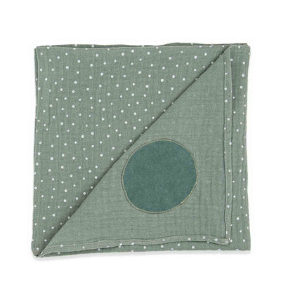 Musselin Double Gauze Tuch mit Wendeoptik aus Biobaumwolle | sticklett Online Store.