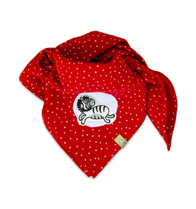 Musselin Double Gauze Tuch Rot | sticklett Online Store.