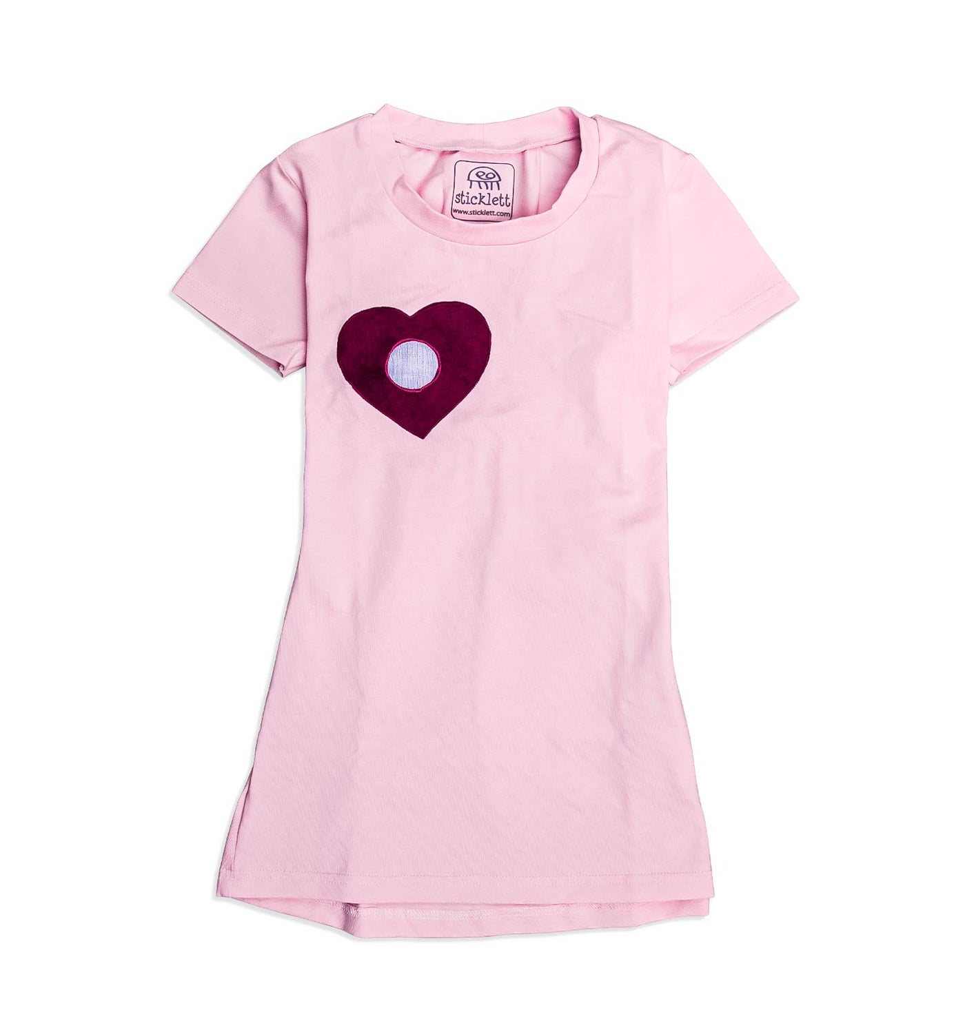 Kinder Nachthemd kurzarm uni alt rosa | sticklett Online Store.