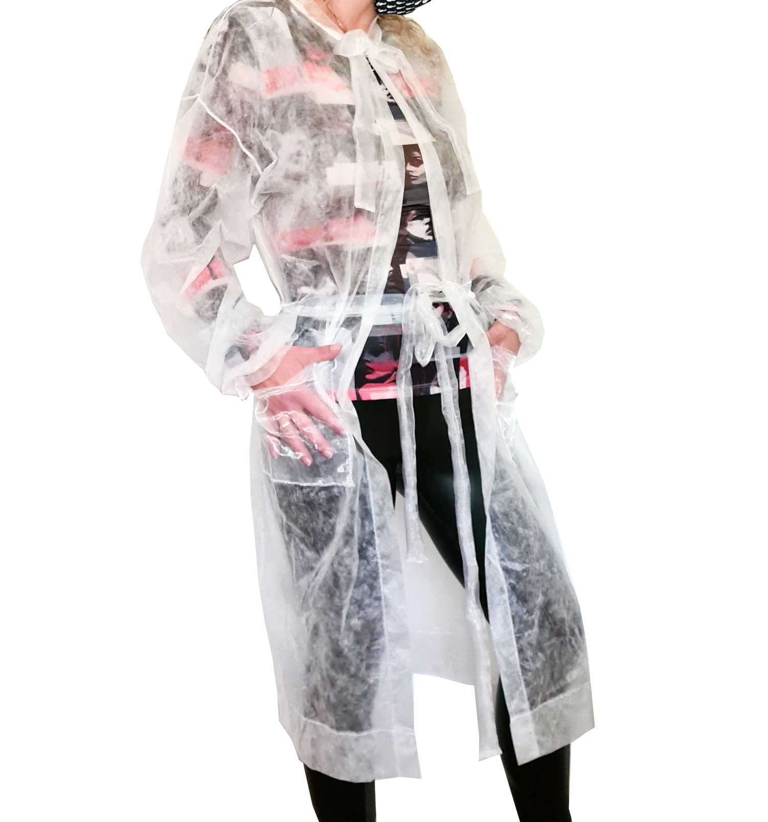 Modischer Schutz-Mantel mit Organza Elementen für Beruf und Freizeit | sticklett Online Store.