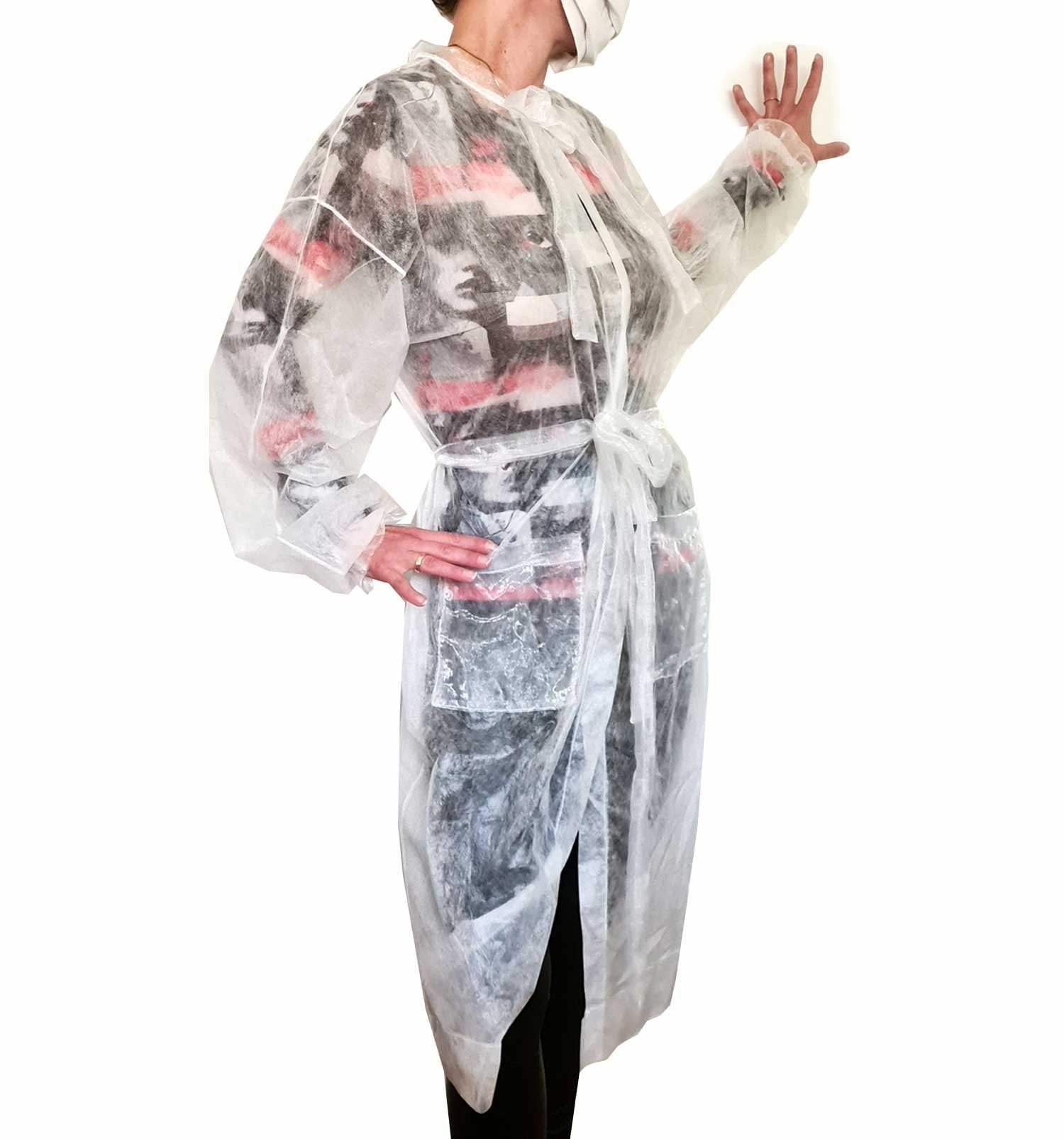 Modischer Schutz-Mantel mit Organza Elementen für Beruf und Freizeit | sticklett Online Store.