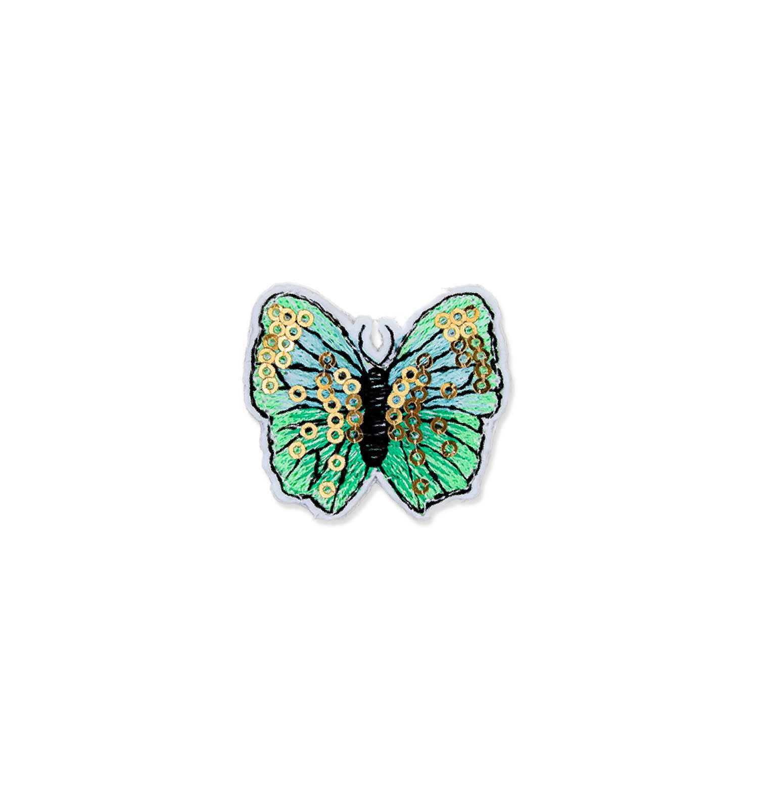 Applikation Schmetterling mit Pailletten | sticklett Online Store.