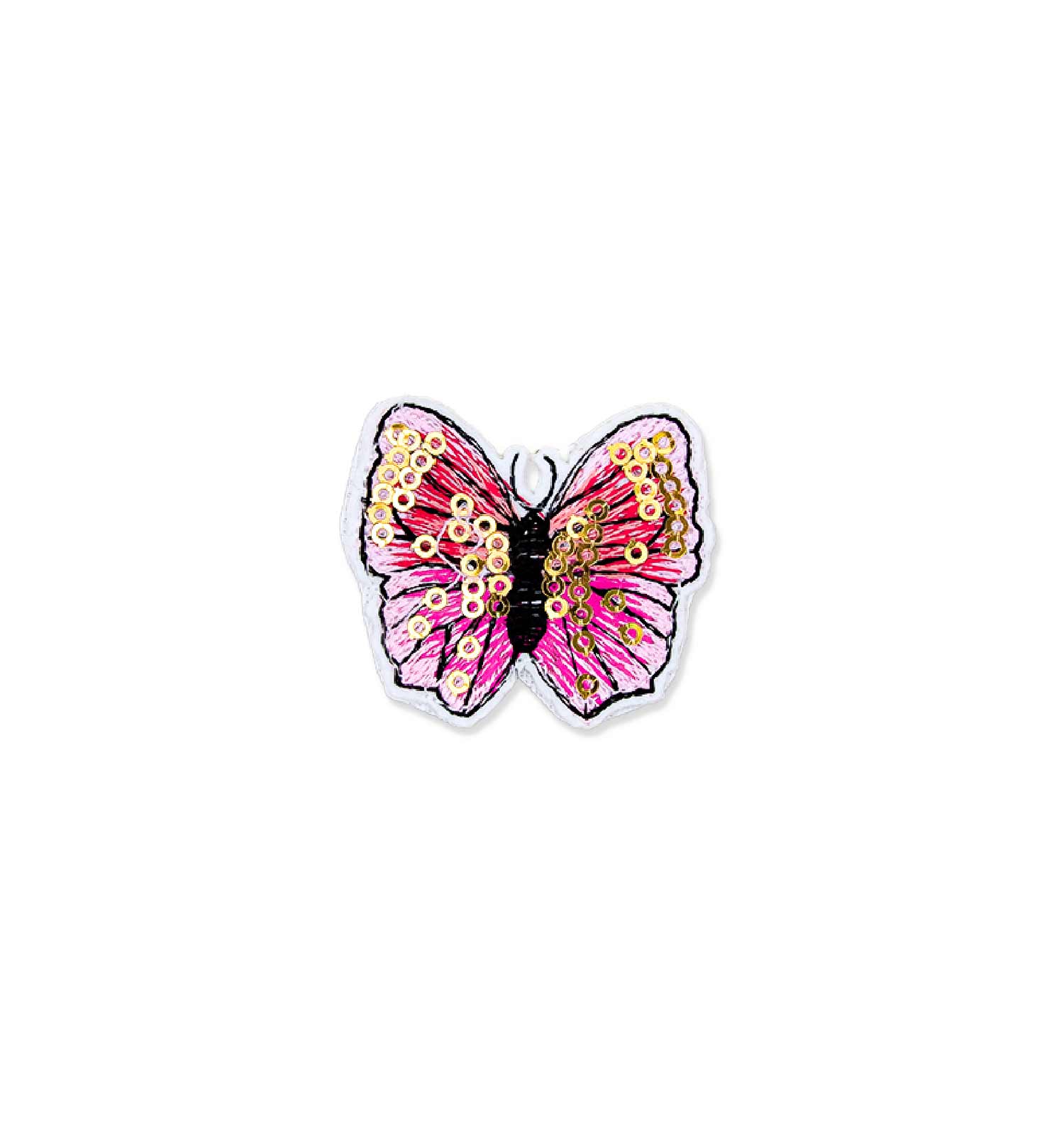 Applikation Schmetterling mit Pailletten | sticklett Online Store.