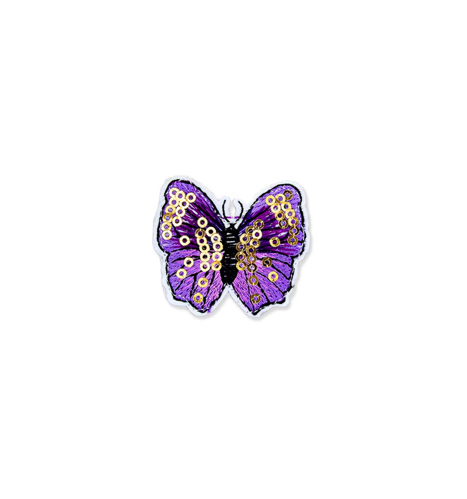 Applikation Schmetterling mit Pailletten | sticklett Online Store.