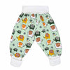 Flauschige Krabbelhose mit Elefanten in mint | sticklett Online Store.