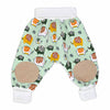 Flauschige Krabbelhose mit Elefanten in mint | sticklett Online Store.