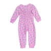 Mädchen Schlafanzug Baby-Overall mit Piepmatz in Bubblegum-Pink | sticklett Online Store.