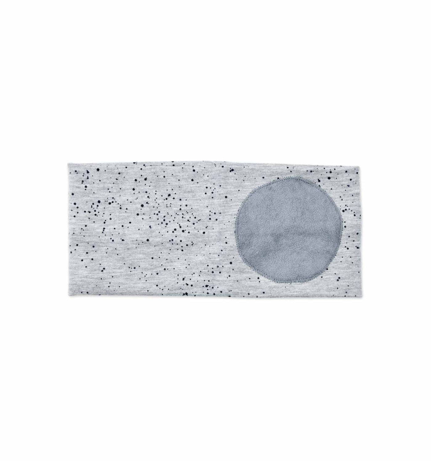 Stirnband grau mit Punkten (glow-in-the-night-Effekt) | sticklett Online Store.
