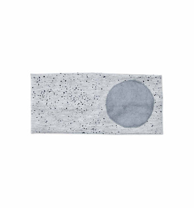 Stirnband grau mit Punkten (glow-in-the-night-Effekt) | sticklett Online Store.