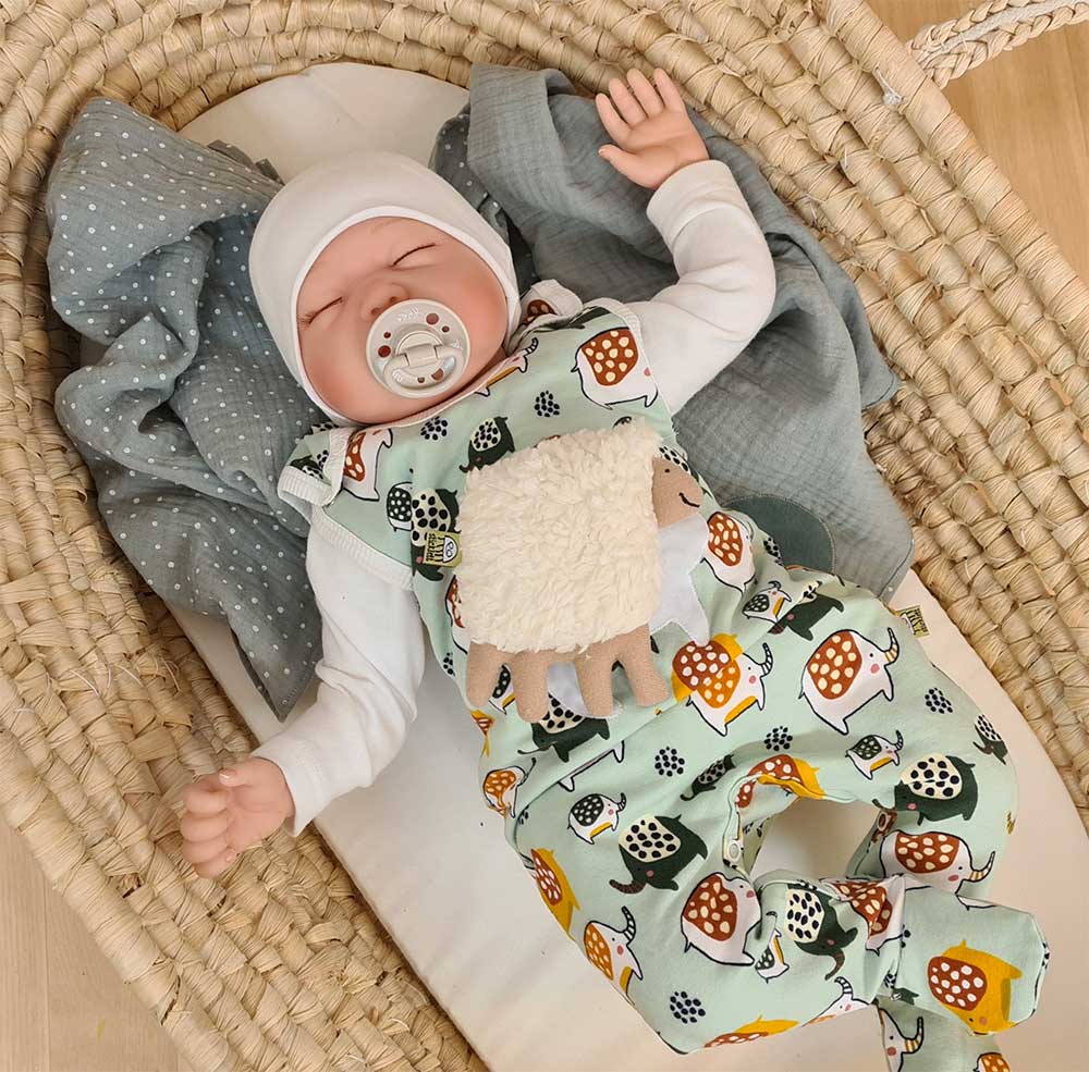 Baby Strampler leicht zum Anziehen  hält warm und verrutscht nicht ausgefallene Baby Strampler