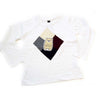 Kinder Shirt mit Rauten langarm | sticklett Online Store.