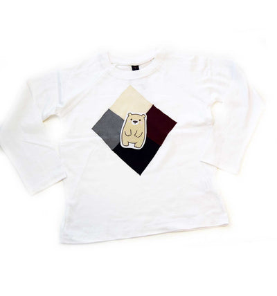 Kinder Shirt mit Rauten langarm | sticklett Online Store.