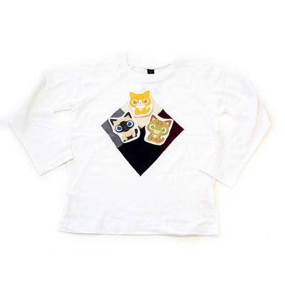 Kinder Shirt mit Rauten langarm | sticklett Online Store.