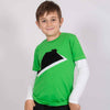 T-Shirt in grün mit Raumschiff | sticklett Online Store.