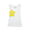 Kinder Träger-Shirt Unterhemd weiß-sonnengelb | sticklett Online Store.