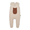 Baby Strampler aus Bio-Baumwolle OEKO-Tex und Gots, Trendbare sand